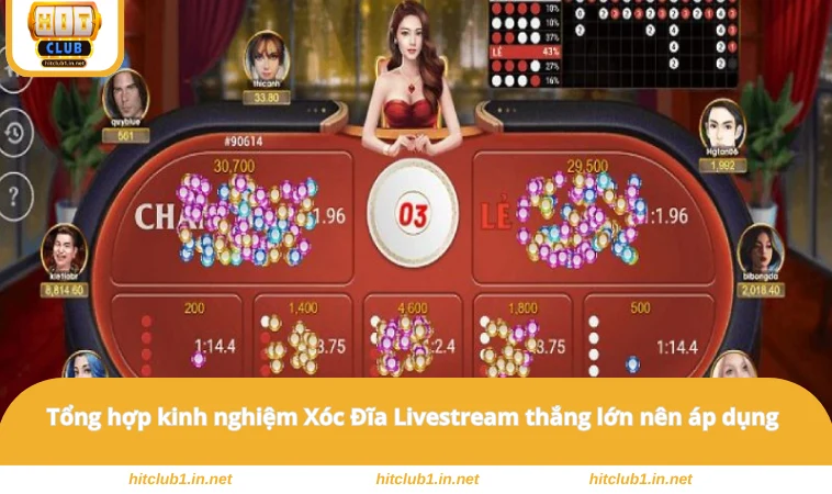 Xóc Đĩa Livestream - Kinh Nghiệm Chơi Tại HITCLUB Cho Tân Thủ 3 Tổng hợp kinh nghiệm Xóc Đĩa Livestream thắng lớn nên áp dụng